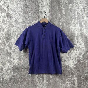 Vintage Patagonia Polo Shirt XS Mens Purple Short Sleeve Woven Cotton